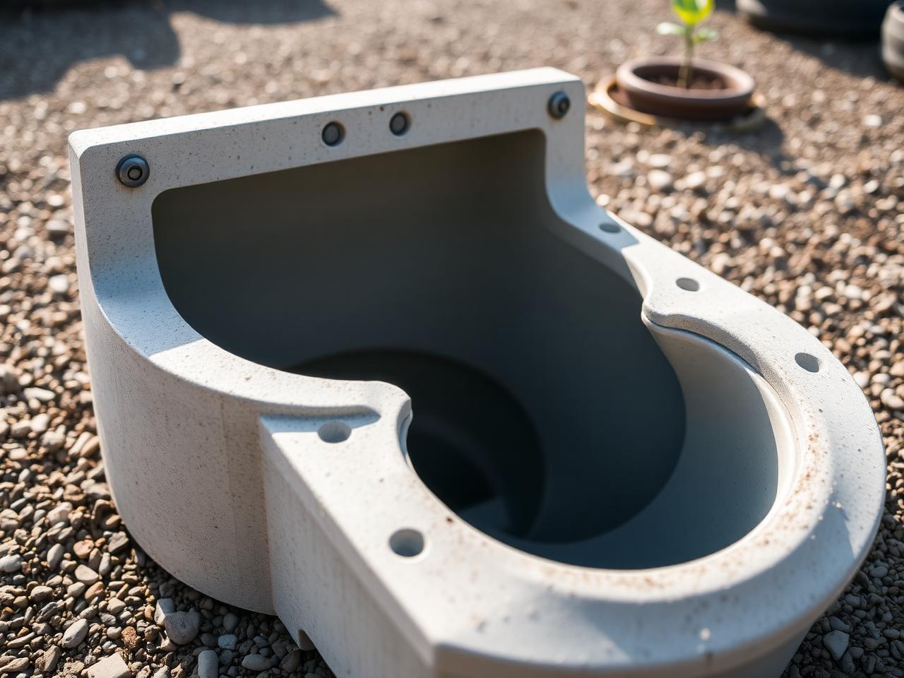 Precast concrete manhole base section with pipe openings